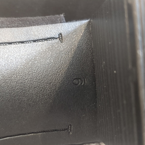 Old Navy  peep toe booties. fabric, lace up and zipper closures. - Picture 9 of 11